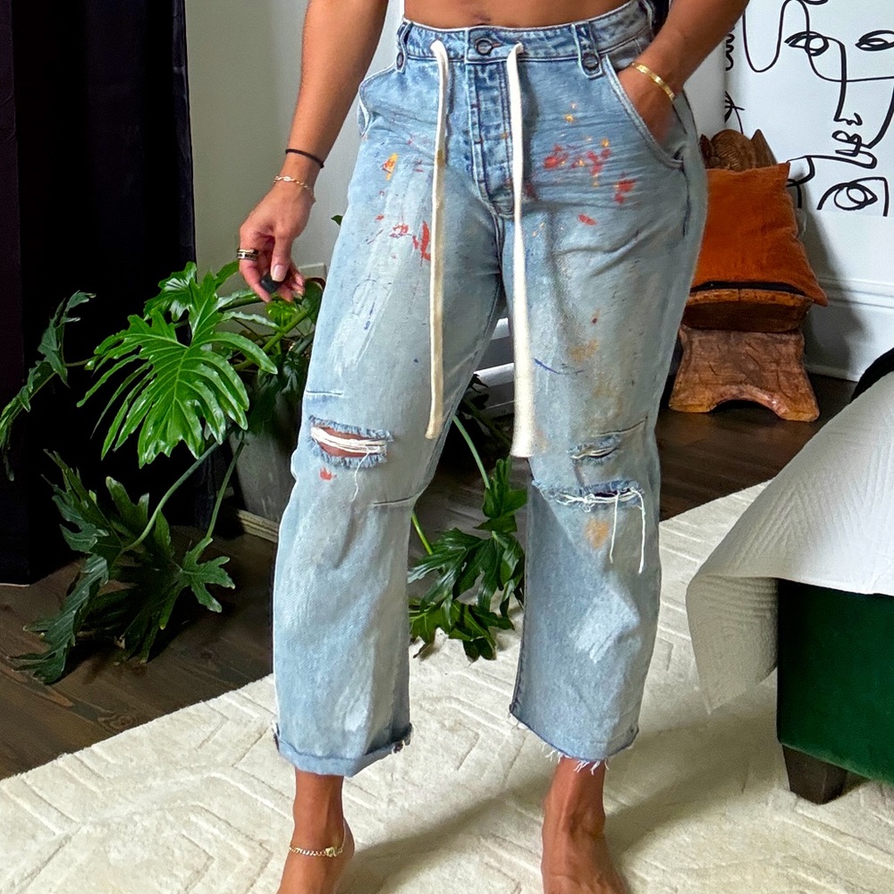 One teaspoon paint splatter jeans